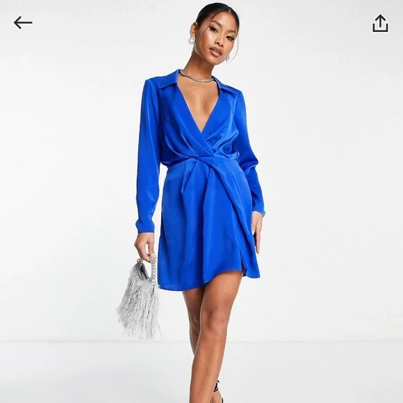 asos cobalt blue dress Designer Light Blue Dress | Sun Dresses Women main image 0
